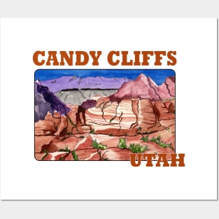 Candy Cliffs, Utah Posters and Art